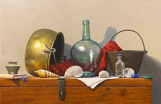 Still Life with a Green Glass Bottle